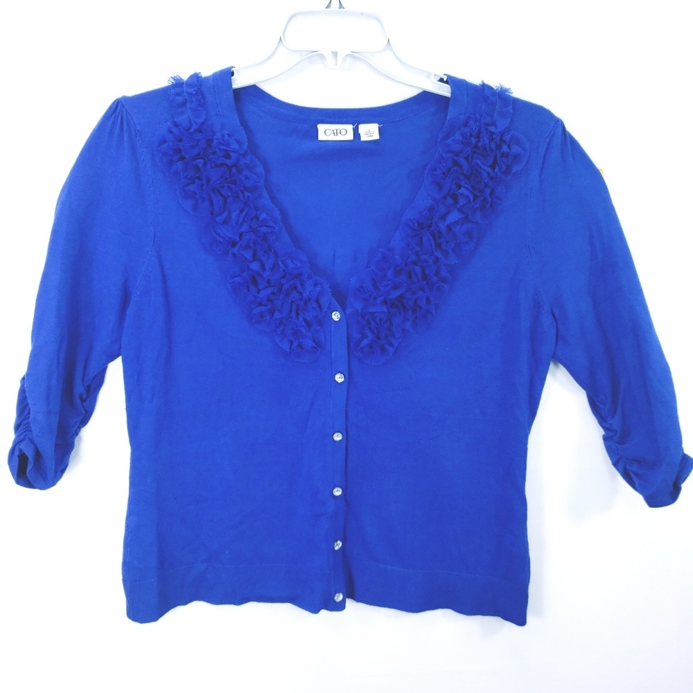 Cato Sweater Ruflee blue